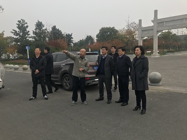 夏萍、程保銀實地調研徽鹽地產在建項目