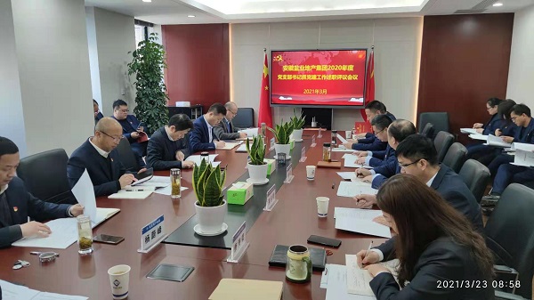 安徽鹽業(yè)地產(chǎn)集團(tuán)公司黨委召開2020年度基層黨支部書記抓黨建工作述職評(píng)議會(huì)