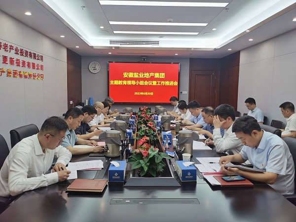 安徽鹽業地產集團召開學習貫徹習近平新時代中國特色社會主義思想主題教育領導小組會議暨工作推進會